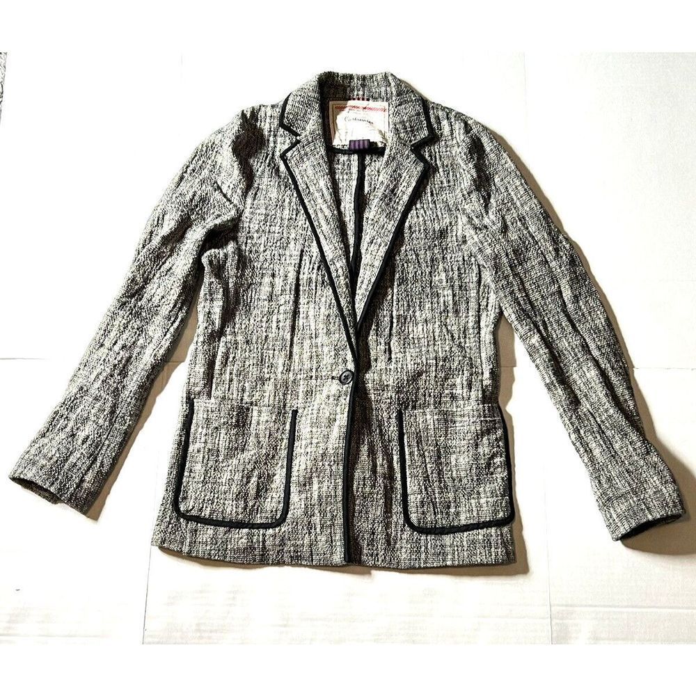 Anthropologie Cartonnier Blazer Jacket Gray Blazer Sport Coat Women's Size 6